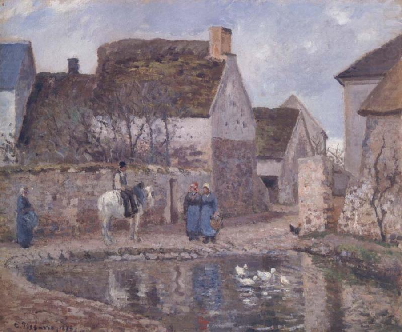 The pond at Ennery, Camille Pissarro